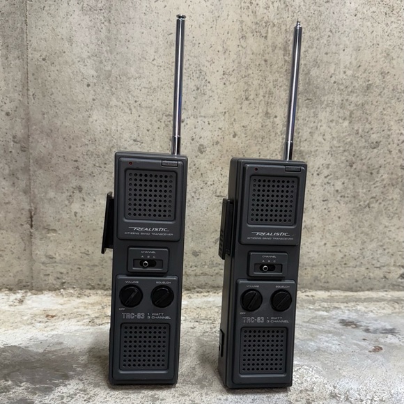 Realistic Other - Realistic TRC-83 CB Walkie Talkies Pair Tested Working Vintage